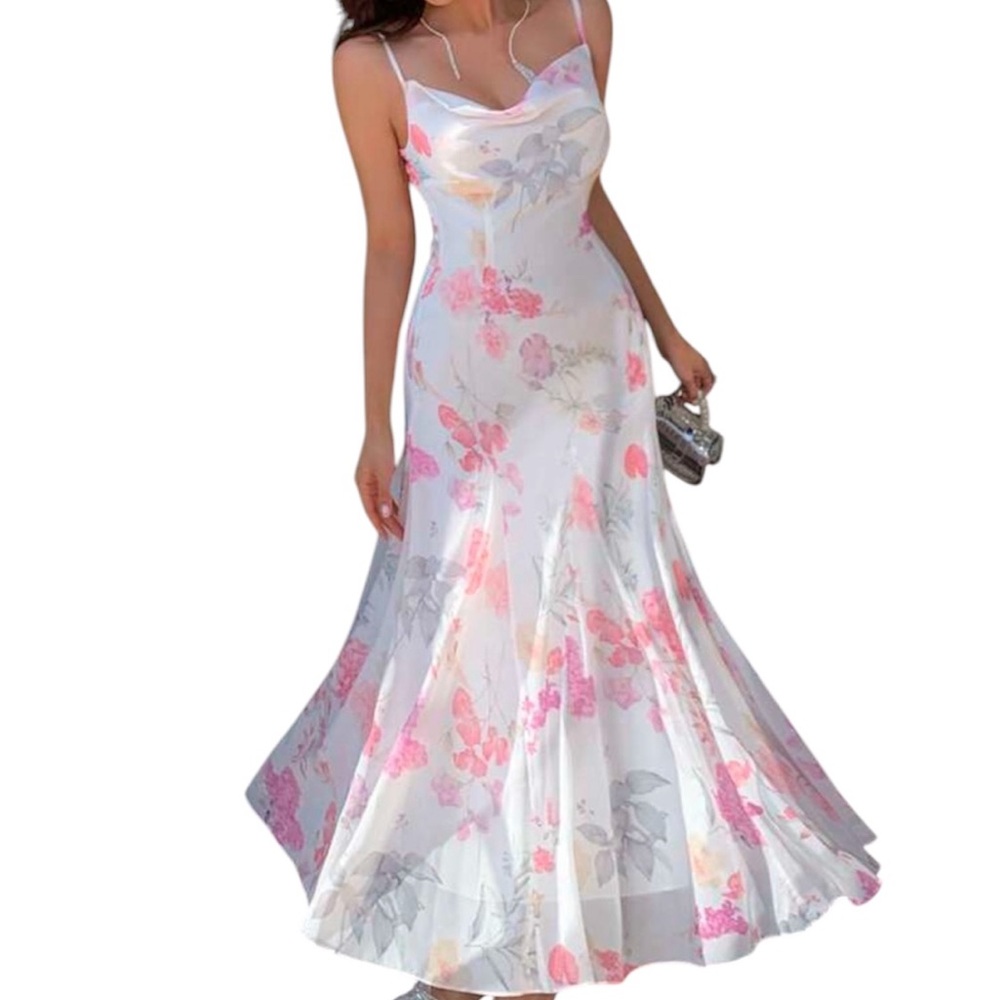 White floral dress